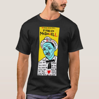 Camiseta Mississippi Fred McDowell Blues Folk Art Classic T