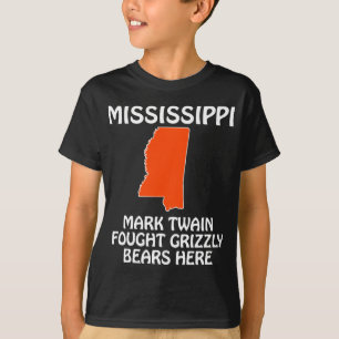 Camiseta Mississippi - Mark Twain Lutou Contra Ursos Grizzl