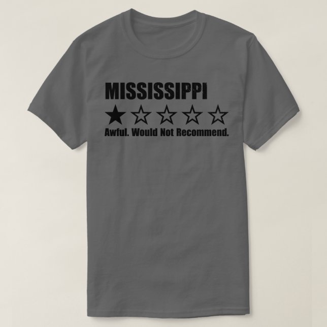 Camiseta Mississippi One Review (Frente do Design)