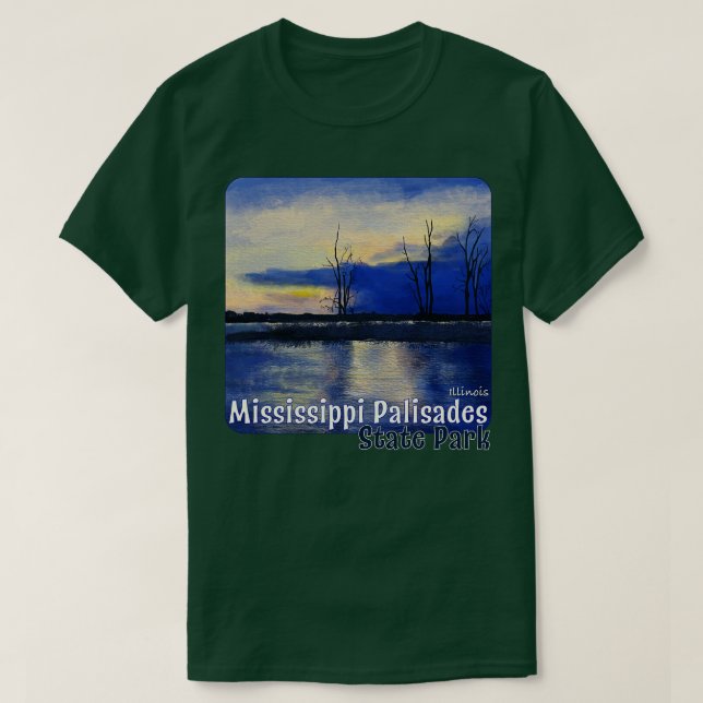 Camiseta Mississippi Palisades State Park Illinois (Frente do Design)