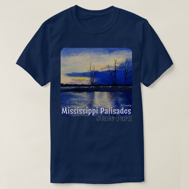 Camiseta Mississippi Palisades State Park Illinois (Frente do Design)