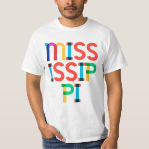 Camiseta Mississippi Vintage Retro Pop Art 80s Tipo