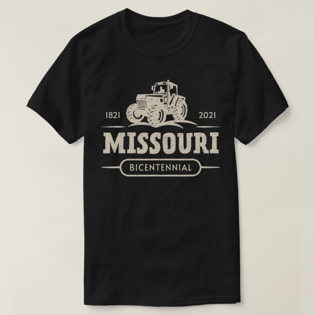 Camiseta Missouri Bicentenário 200 anos Farmer (Frente do Design)