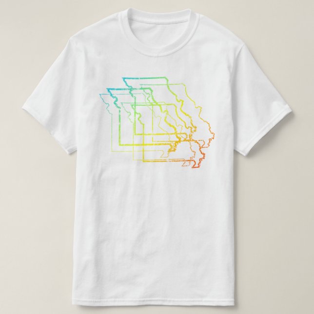 Camiseta missouri chill blur (Frente do Design)