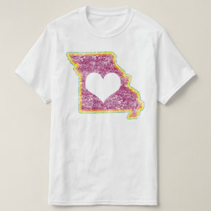 Camiseta missouri grunge love