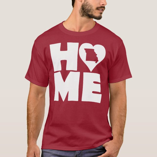 Camiseta Missouri Home Heart State Tees (Frente)