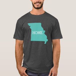 Camiseta Missouri Home State Aqua
