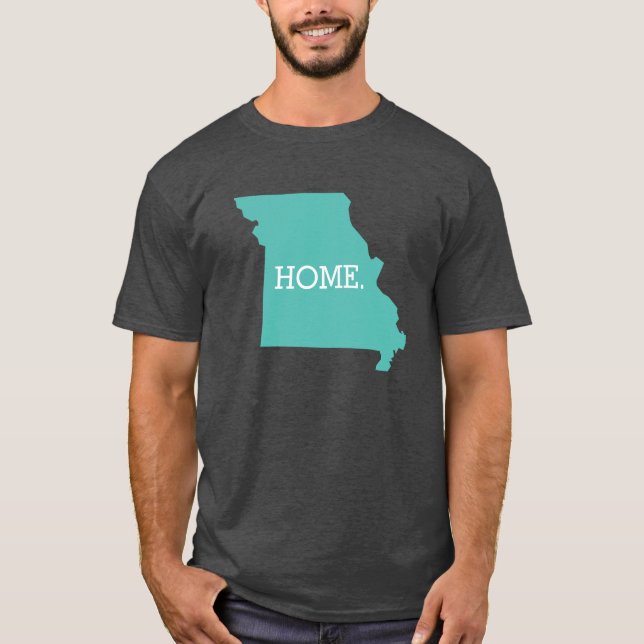 Camiseta Missouri Home State Aqua (Frente)