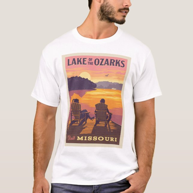 Camiseta Missouri | Lago dos Ozarks (Frente)