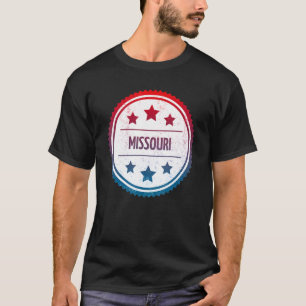 Camiseta Missouri - Legal Crachá Retro Estatal dos Estados