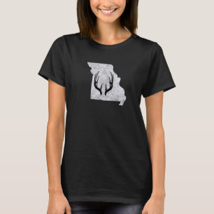 Camiseta Missouri MO Deer Hunting Shed Antlers