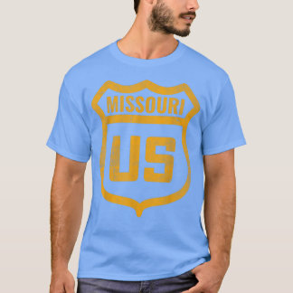 Camiseta Missouri - US highway distressed weathered look ro
