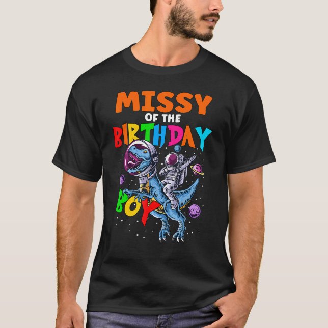 Camiseta Missy Do Astronauta Do Astronauta De Aniversário R (Frente)