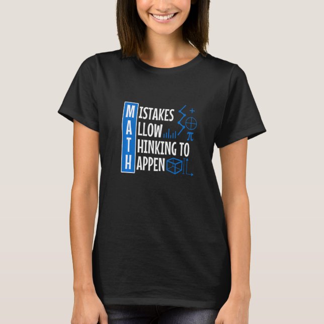 Camiseta Mistakes Allow Thinking To Happen   (Frente)