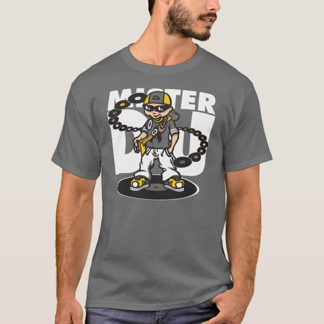 Camiseta Mister Dj and vinyls (Frente)