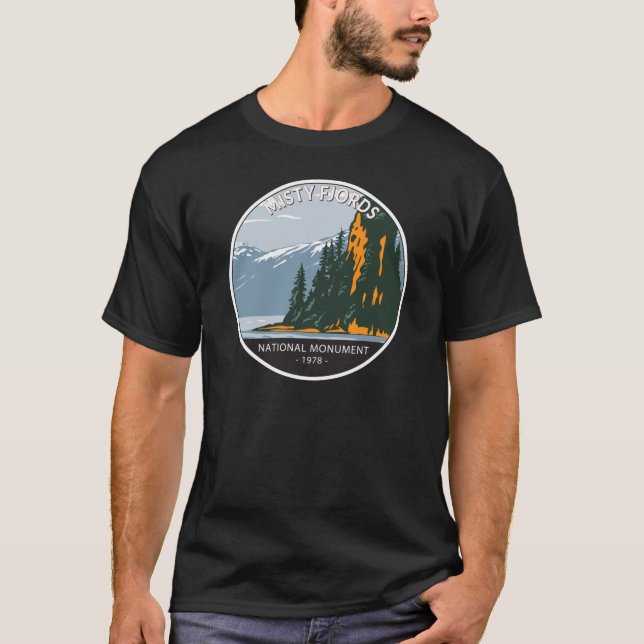 Camiseta Mister Fjords Monumento Nacional Novo Eddystone (Frente)