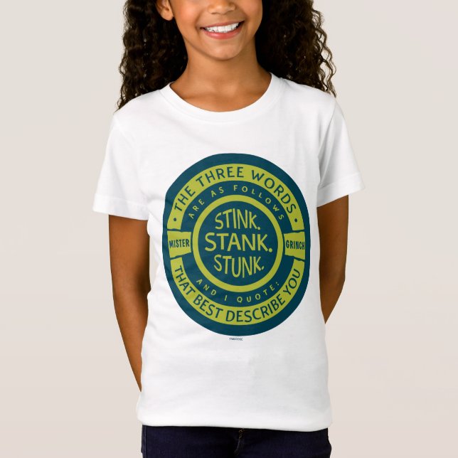 Camiseta Mister Grinch | Stink Stank Stunk Quote (Frente)