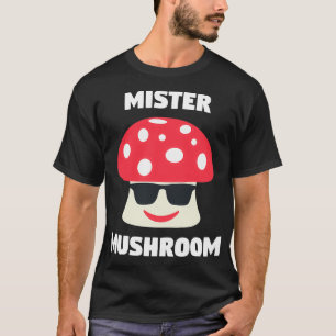 Camiseta Mister Mushroom Funny Vegetarian Sunglass Mushro