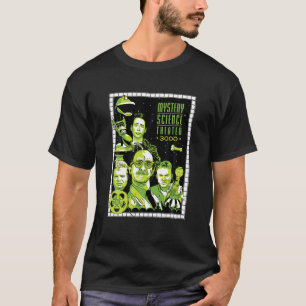 Camiseta Mistério-Ciência-Teatro-30.00 Engraçado Ilustrado