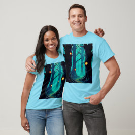 Camiseta Mistério da Floresta de Fantasia Escura