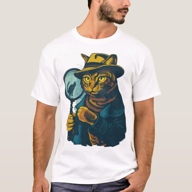 Camiseta Mistério do Gato Detetive (Frente)