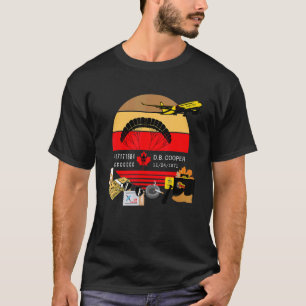 Camiseta Mistério do Homem D B Cooper Sequestro Pulo de Par