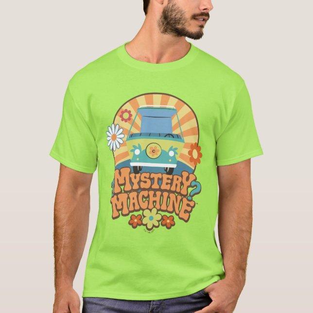 Camiseta Mistério Máquina Van Floral Gráfico (Frente)