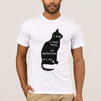 Camiseta Misterioso como uma citação de Cat Edgar Allan Poe