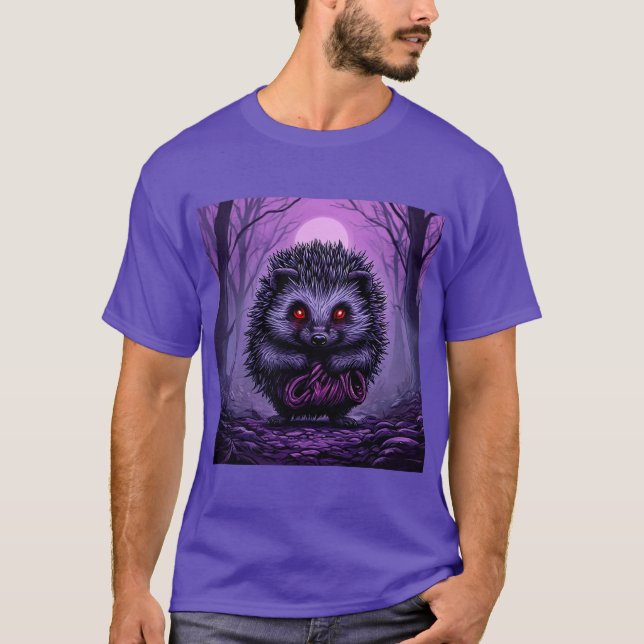 Camiseta Misterioso Porco na Floresta Spooky (Frente)