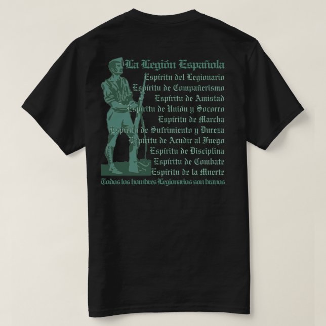 CAMISETA MÍSTICA LEGIONARIA (Verso do Design)