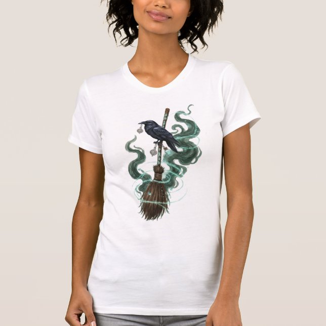 Camiseta Mística Raven & Broomstick - Solte Sua (Frente)