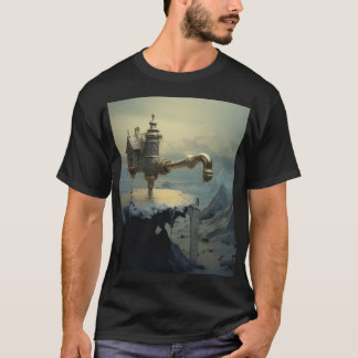 camiseta mística surreal sem água
