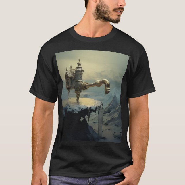 camiseta mística surreal sem água (Frente)