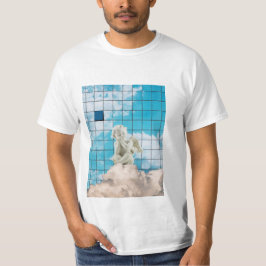 Camiseta Místico Branco Simbólico Céu Anjo Design Emocional