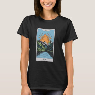 Camiseta Místico O Design De Arte Da Placa Tarot Sun