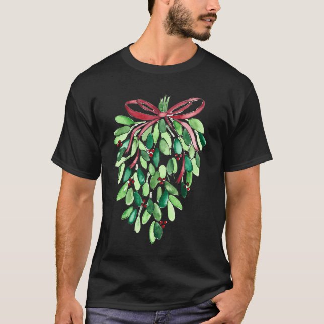 Camiseta Mistletoe Watercolor (Frente)