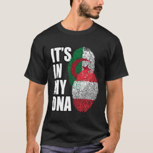 Camiseta Mistura Austríaca e Argélia DNA Bandeira Herança