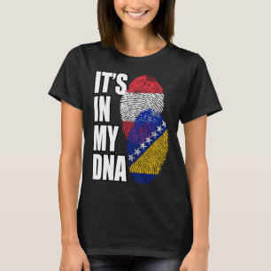 Camiseta Mistura Bósnia e Áustria DNA Bandeira Herança