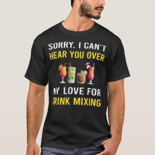 Camiseta Mistura de Bebidas Mixologista Mixologia Barismo