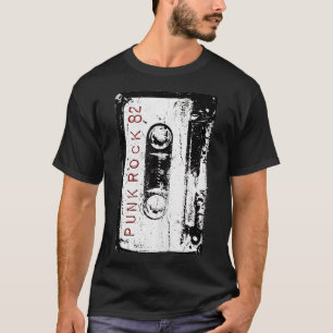 Camiseta Mistura de concerto retrô Punk Rock 80s Cassete Vi