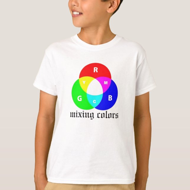 Camiseta mistura de cores (Frente)