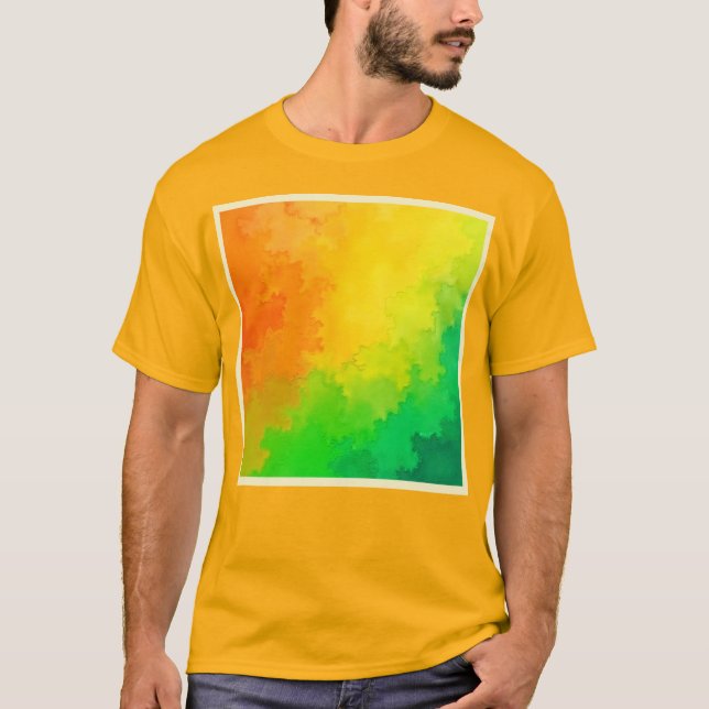 Camiseta Mistura de cores texturizada (Frente)