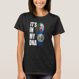 Camiseta Mistura de DNA Belizeano e Argélino Bandeira Heran