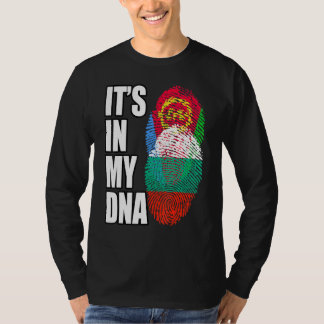 Camiseta Mistura de DNA búlgaro e eritreu Bandeira Herança