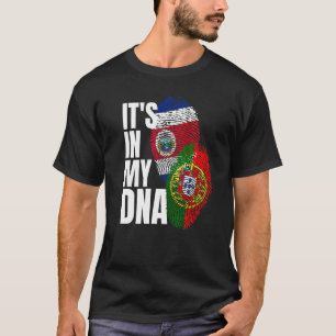 Camiseta Mistura de DNA da Bandeira da Herança Portuguesa C