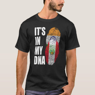 Camiseta Mistura de DNA da Bandeira do Patrimônio Indiano e
