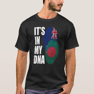 Camiseta Mistura de DNA da Bandeira do Patrimônio Neozeland