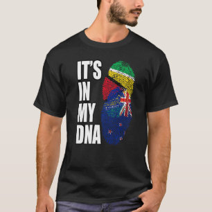 Camiseta Mistura de DNA da Nova Zelândia e da Guiana Bandei