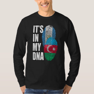 Camiseta Mistura de DNA de bandeira guatemalteca e azerbaij