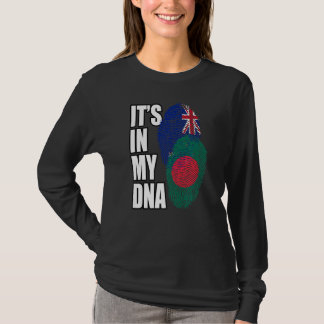 Camiseta Mistura de DNA de Neozelandês e Bengali Bandeira H